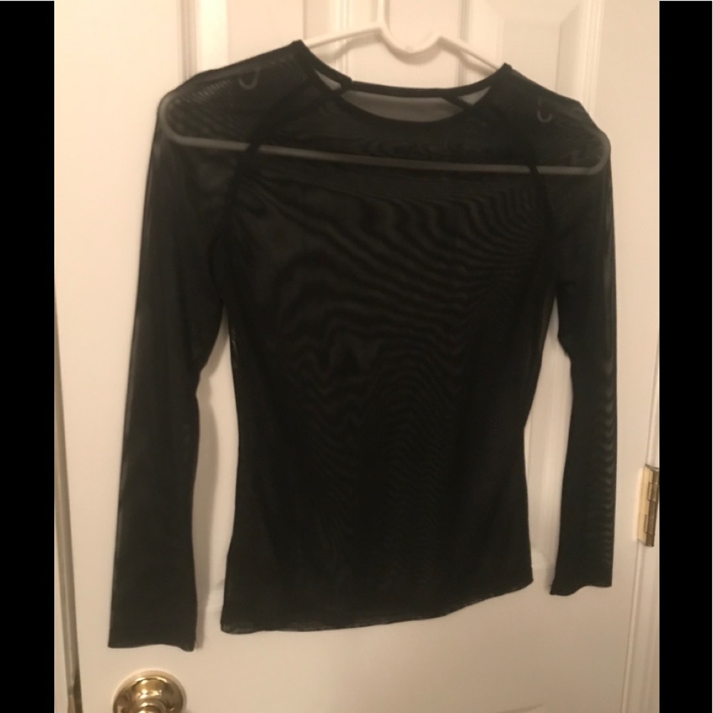 Black sheer top - Picture 2 of 6